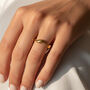 Dainty Wave Ring Adjustable In 18ct Gold, thumbnail 1 of 4