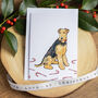 Airedale Christmas Card, thumbnail 1 of 7