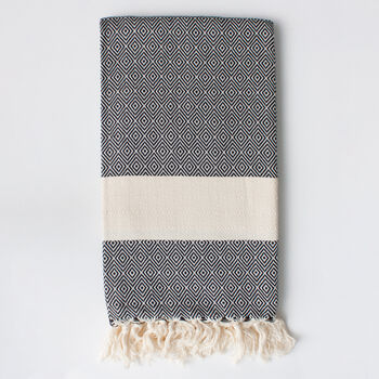 Nordic Handwoven Hammam Towel, 6 of 9