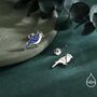 Blue Jay Sterling Silver Stud Earrings, thumbnail 2 of 11