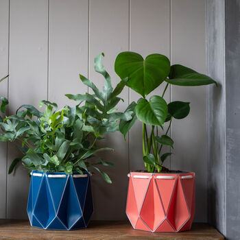 Origami Self Watering Eco Plant Pot: 18cm | Navy, 9 of 10