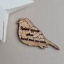 'Robins Appear When Loved Ones Are Near' Pocket Token, thumbnail 1 of 2