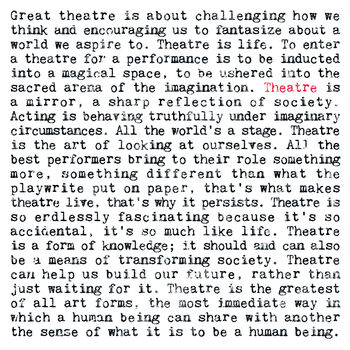 Theatre Quotes Print, 2 of 6