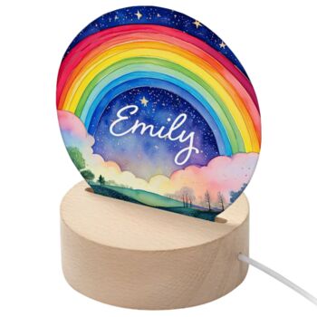 Personalised Kid's Round LED Night Light, 2 of 12