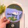 Swan And Cygnet Embroidery Kit, thumbnail 1 of 7