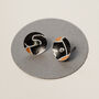 Printed Black, White Or Silver Earrings, thumbnail 3 of 7