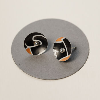 Printed Black, White Or Silver Earrings, 3 of 7