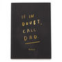 Call Dad Foil Personalised Notebook, thumbnail 3 of 6