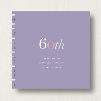 Personalised 60th Birthday Memory Book Or Album, 10 of 12