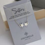 Linked Stars Sterling Silver Necklace, thumbnail 1 of 8