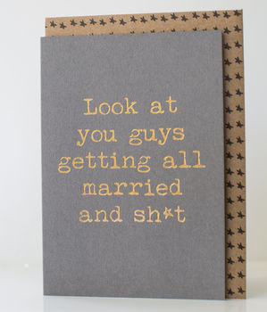 'Look At You Guys Getting Married' Card, 3 of 3