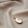 Personalised Engraved Floral Initial Locket Necklace, thumbnail 8 of 12