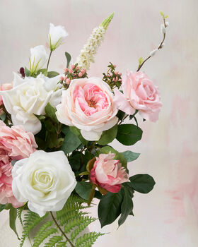 Framboise Luxury Silk Flower Bouquet, 4 of 5