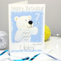Personalised Arctic Polar Bear Birthday Card, thumbnail 7 of 10
