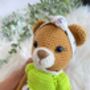 Cute Handmade Teddy Bear With Colourful Dress, thumbnail 8 of 8