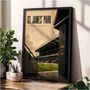 Newcastle St James' Park Football Stadium Poster, thumbnail 3 of 5
