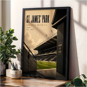 Newcastle St James' Park Football Stadium Poster, 3 of 5