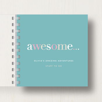 Personalised 'Awesome' Stuff To Do Small Notebook, 10 of 10