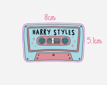 Harry Inspired Cassette Tape Sticker, 2 of 2
