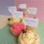 Set Of 10 Personalised Birthday Rainbow Cupcake Toppers, thumbnail 5 of 5