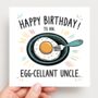 Egg Cellent Uncle Birthday Card, thumbnail 2 of 2