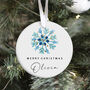 Christmas Ceramic Ornament With Custom Name, thumbnail 2 of 7