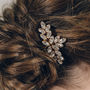 Vintage Style Swarovski Crystal Wedding Hair Comb Luna, thumbnail 2 of 12