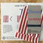 Red And White Stripy Paper Fan Decoration Kit, thumbnail 5 of 5