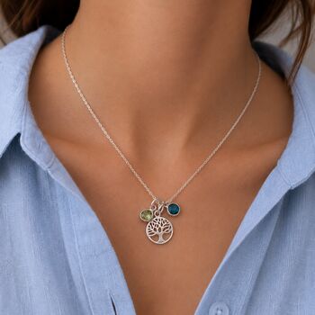 Birthstone Family Tree Necklace, 2 of 8