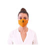 Orange Animal Inspired Adult Face Mask, thumbnail 1 of 4