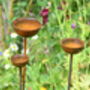 Metal Garden Ornament Rain Catcher Trio, thumbnail 5 of 5