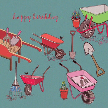 'Wheelbarrows' Birthday Card, 4 of 4