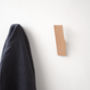 Modern Wooden Wall Hook In Ash Or Black Finish, thumbnail 5 of 6