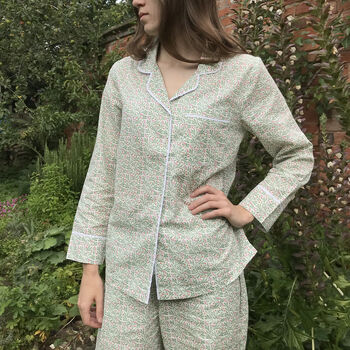 Green Berry Cotton Pyjamas, 6 of 6
