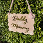 Acrylic Wavy Edge Cute Wedding Carry Sign, thumbnail 4 of 5