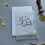 Gold Foil Vellum Save The Date Wedding Invitations, thumbnail 5 of 6