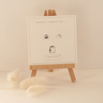Penguin Sterling Silver Stud Earrings, 7 of 12