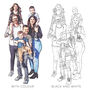 Personalised Family Line Portrait, thumbnail 10 of 11
