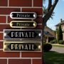 Private Metal Door Sign Art Deco Or Modern, thumbnail 6 of 6