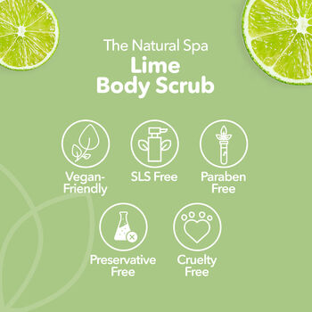 Lime Body Scrub Gentle Natural Exfoliator 75g, 6 of 11