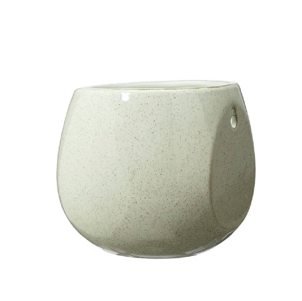 ceramic glazed wall planter by marquis & dawe