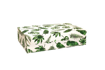Recycled Tropical Leaves And Geometric A4 Storage Box, 5 of 5