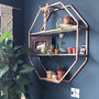 Copper Octagon Shelf Wall Hanging, thumbnail 1 of 6
