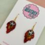 Meteor Glitter Resin Earrings / Space Lover Gift / Celestial Statement Jewellery / Cosmic Accessories, thumbnail 3 of 5