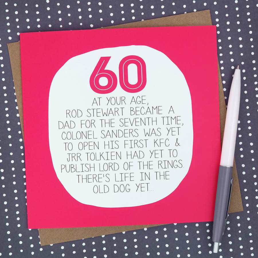 60th Birthday Cards Card Design Template