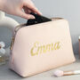 Personalised Vegan Leather Wash Bag, thumbnail 1 of 12