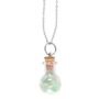 Good Luck Green Crystal Chip Potion Bottle Necklace, thumbnail 5 of 5