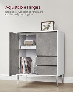 Sideboard With Drawers Doors Modern Storage Cabinet, 6 of 7