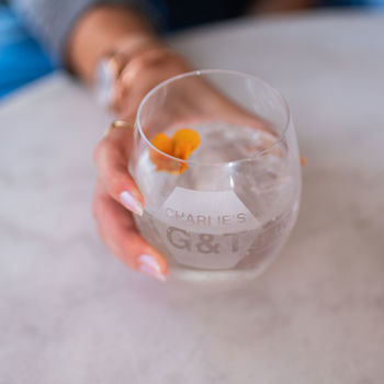 Personalised 'G And T' Gin Tumbler, 2 of 10