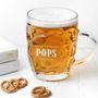 Personalised Dimple Pint Glass For Dad, thumbnail 2 of 2